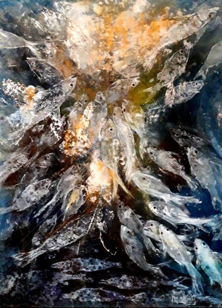 Detail of Wild Spawning, 2019 by jocasta shakespeare