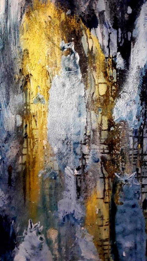 Detail of Against the Current, 2019 by jocasta shakespeare