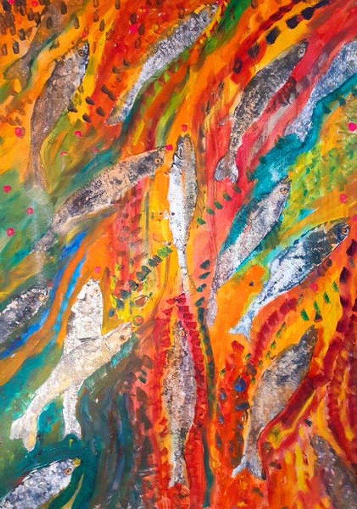 Detail of Caribbean Crush, 2019 by jocasta shakespeare