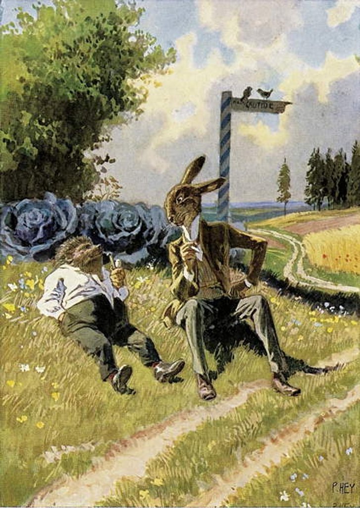 Detail of The Hare and the Hedgehog by Paul Hey