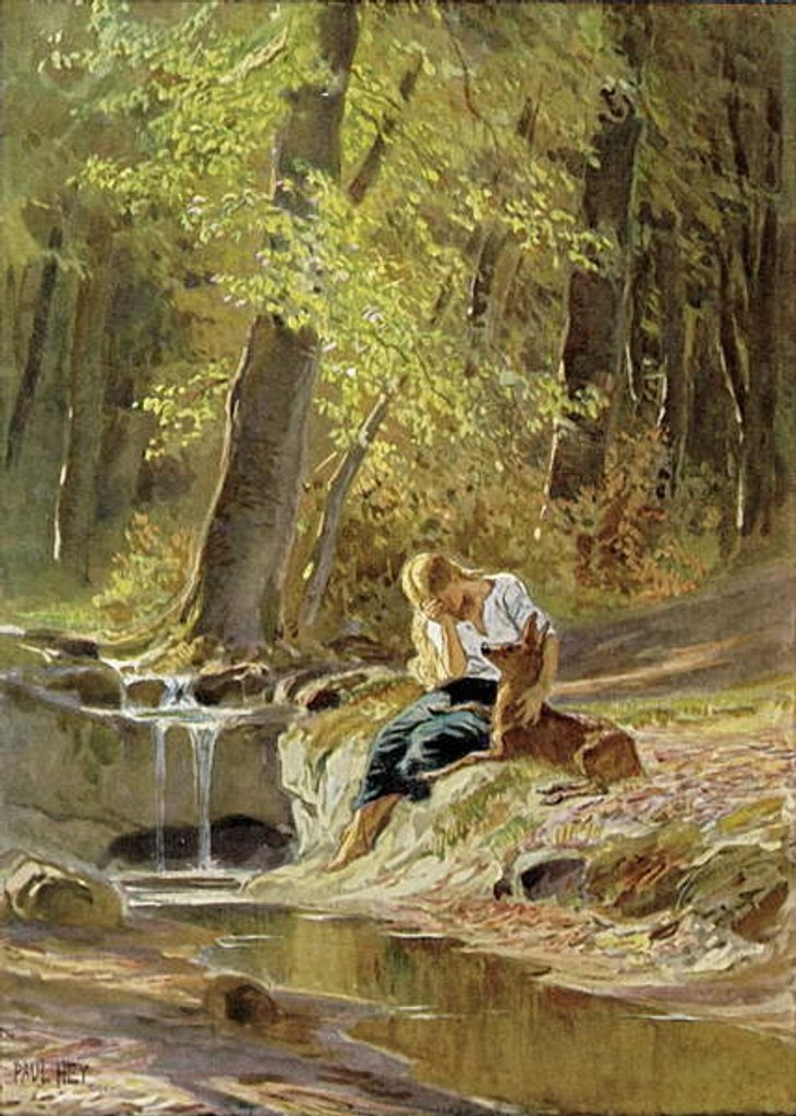 Detail of Little Brother and Little Sister by Paul Hey