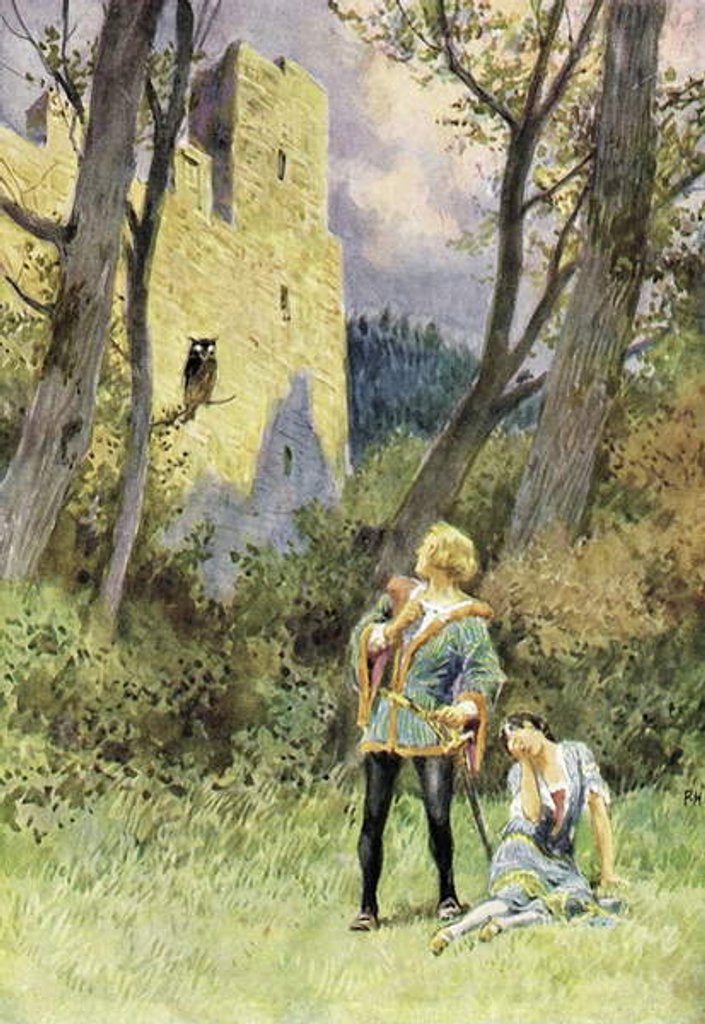 Detail of Jorinde and Joringel by Paul Hey