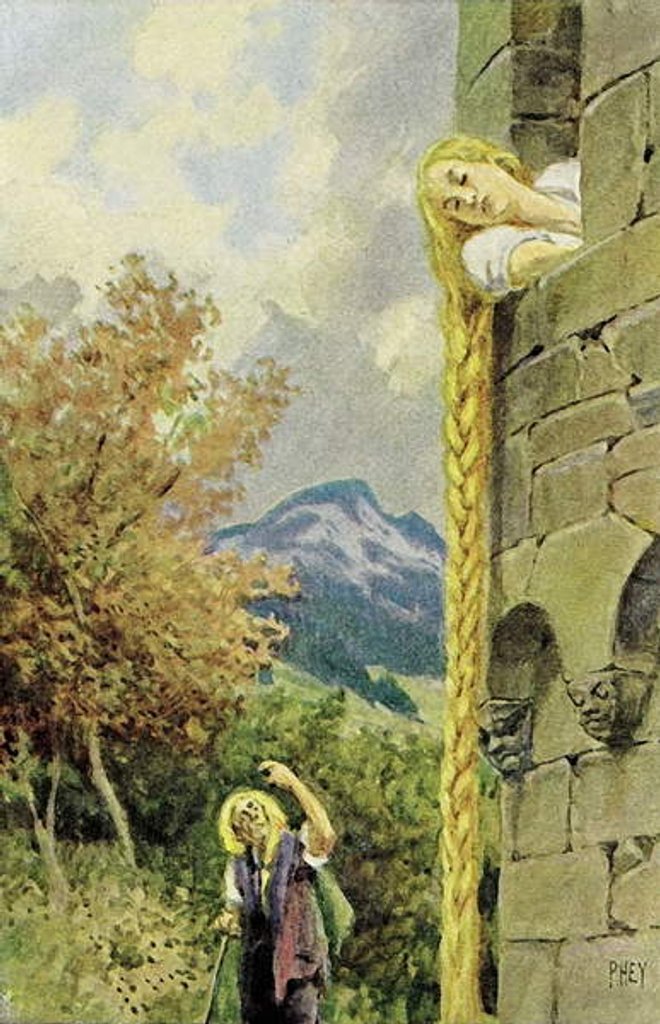 Detail of Rapunzel by Paul Hey