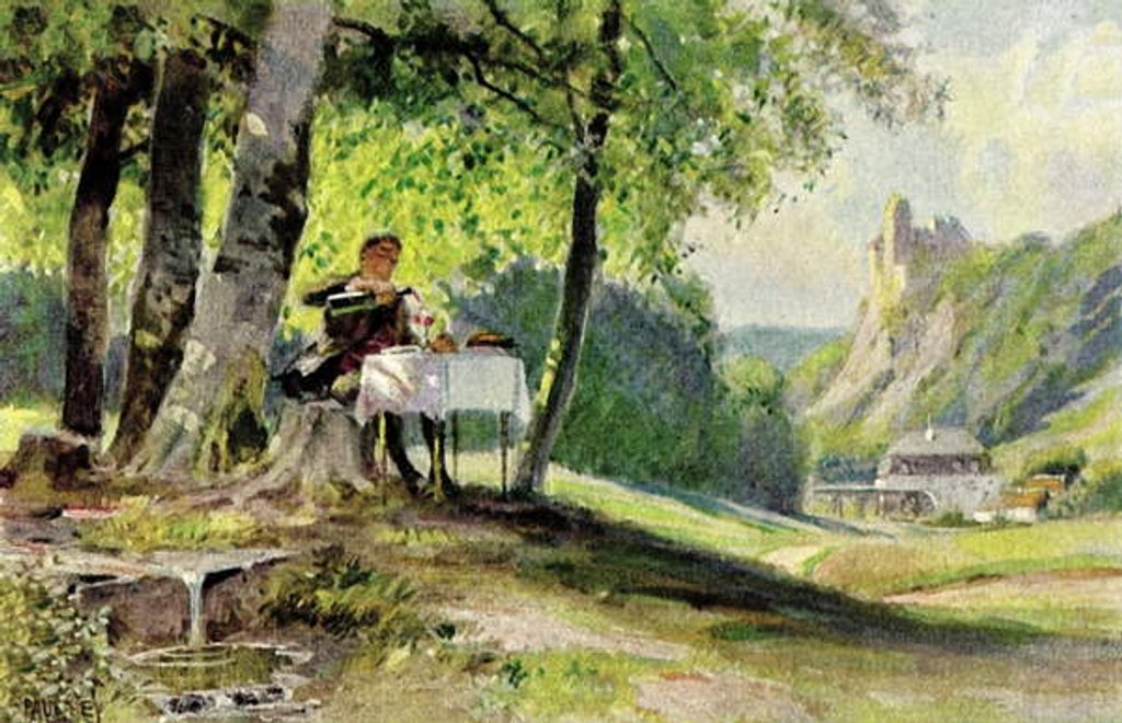 Detail of The table, the donkey and the stick by Paul Hey