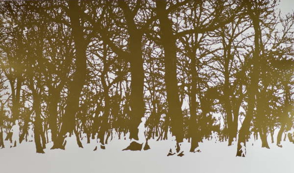 Detail of Trees of life, 2017 by Angus Hampel