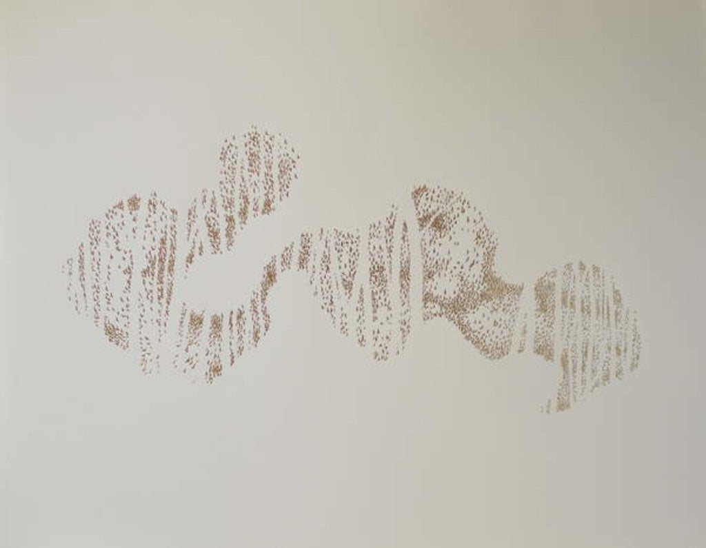 Detail of Murmuration of trees, 2017 by Angus Hampel