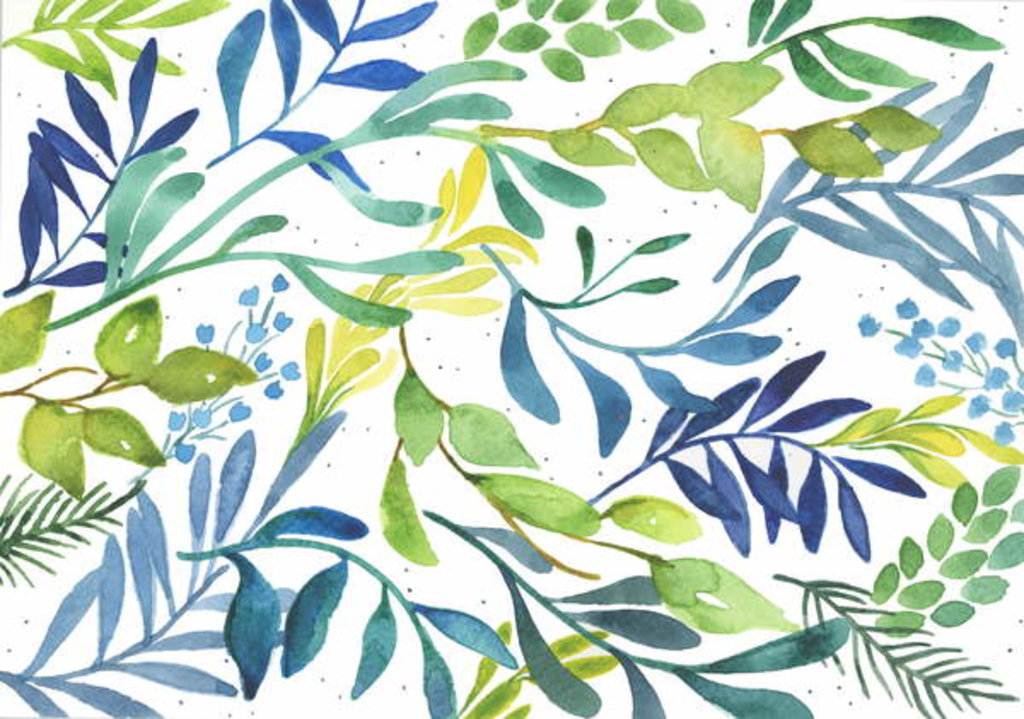 Detail of Foliage Medley, 2018 by Elizabeth Rider