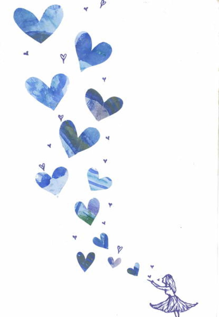 Detail of Blowing a Kiss, 2013 by Elizabeth Rider