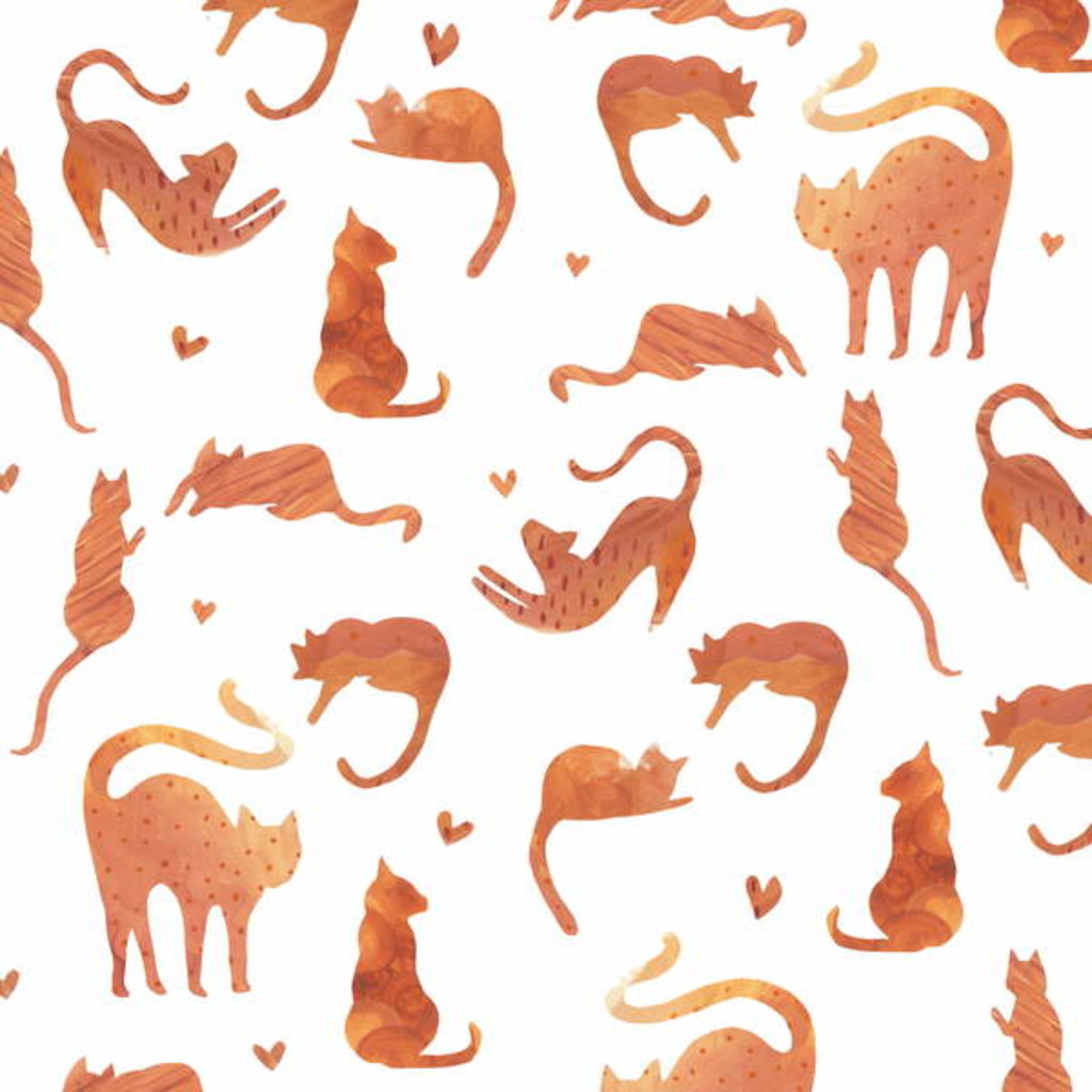 Detail of Ginger Tomcats, 2017 by Elizabeth Rider