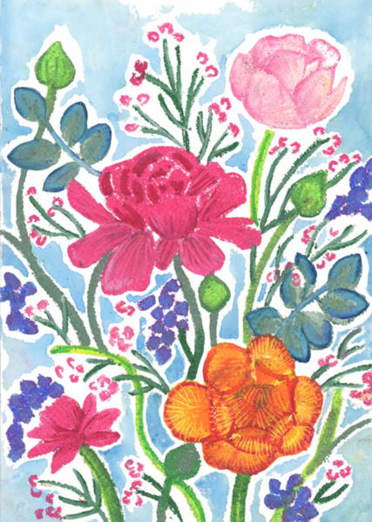 Detail of Ranunculus, 2018 by Elizabeth Rider