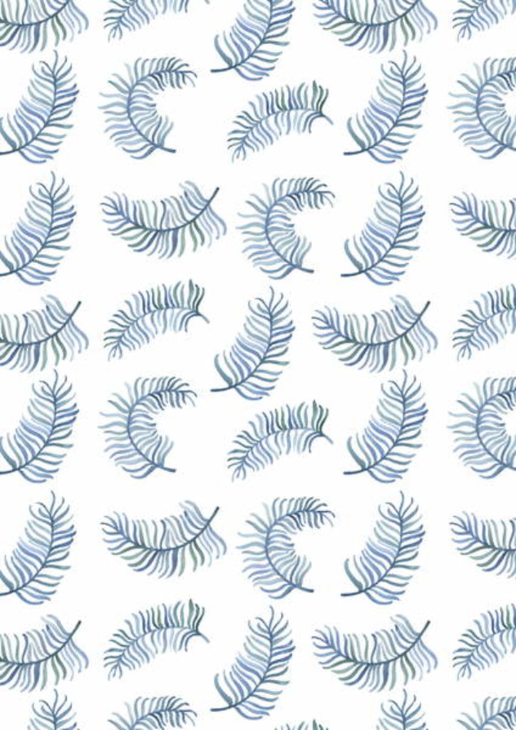 Detail of Fern Print, 2016 by Elizabeth Rider