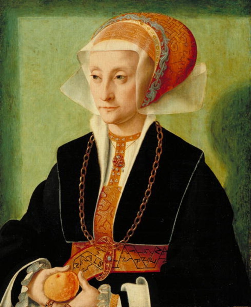 Detail of Portrait of a Lady, c.1539 by Bartholomaeus the Elder Bruyn
