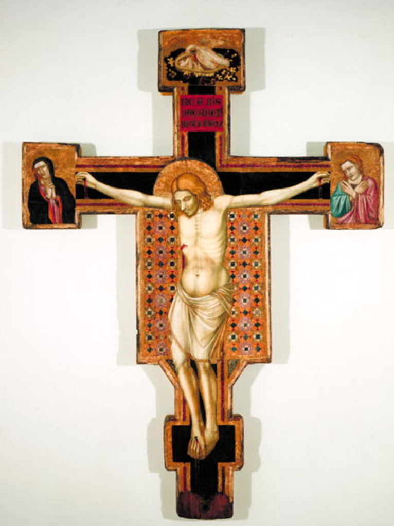 Detail of Painted Crucifix, c.1325-35 by Florentine School