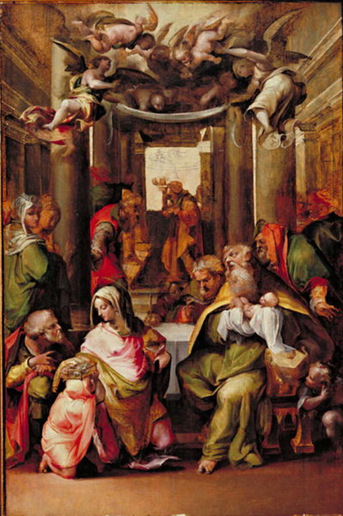 Detail of The Presentation in the Temple, c.1567 by Nosadella