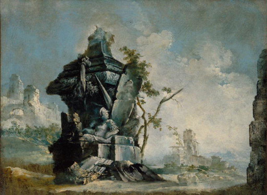 Detail of Landscape c.1780 by Italian School