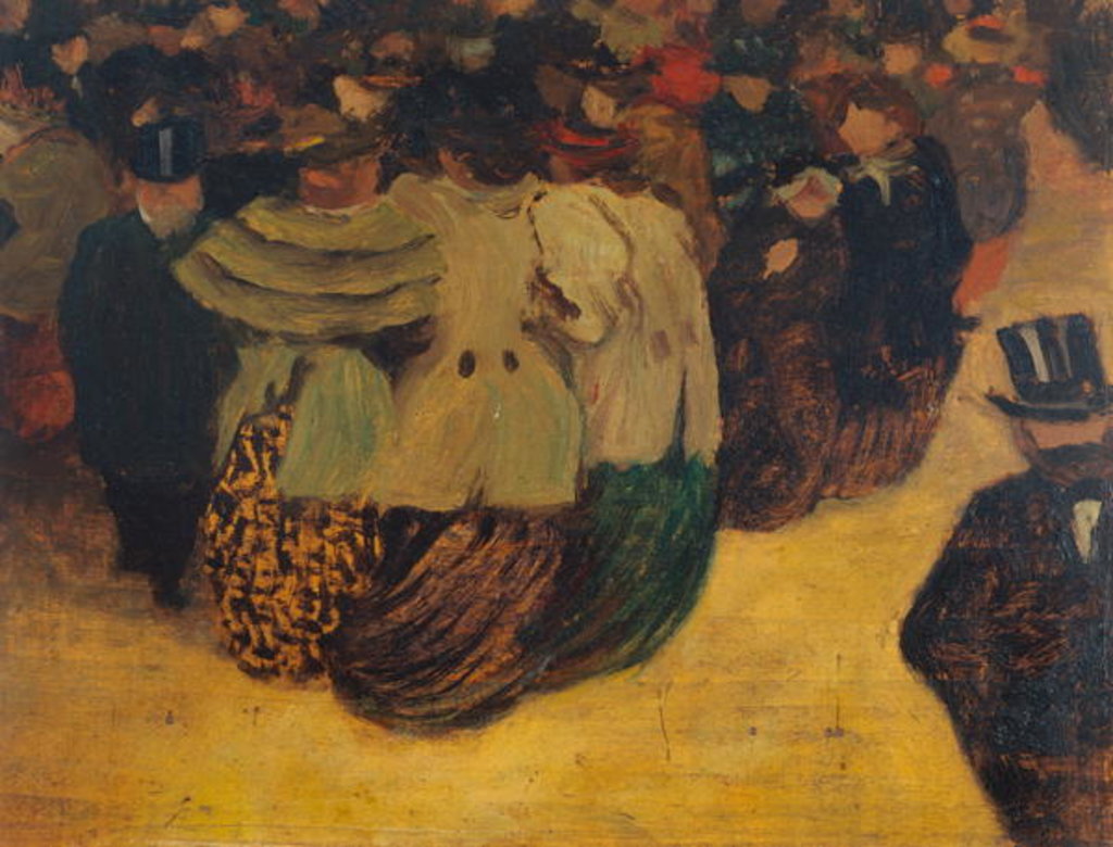 Detail of The Crowd 1894 by Felix Edouard Vallotton