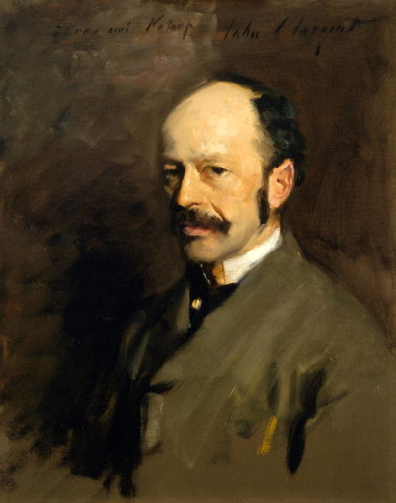 Detail of Portrait of Gustav Natorp, c.1883-84 by John Singer Sargent