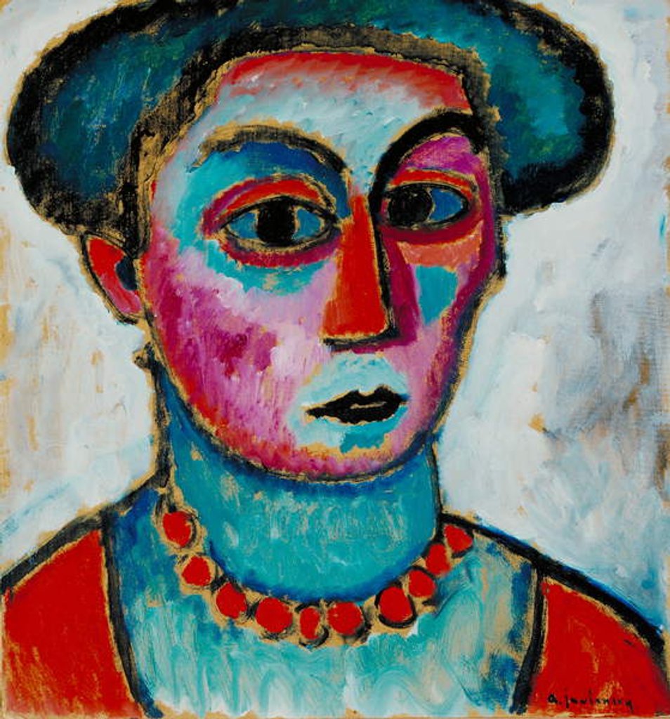 Detail of Head of a Woman, c.1912 by Alexej von Jawlensky