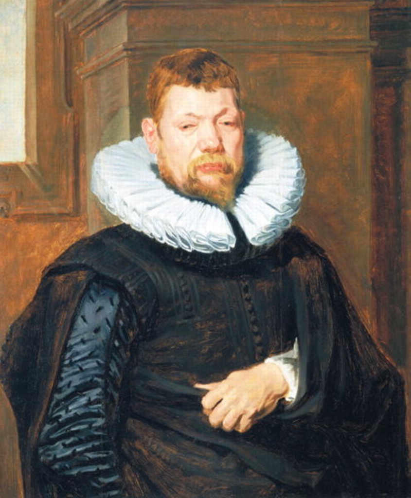 Detail of Portrait of a Bearded Man, c.1616 by Anthony van Dyck