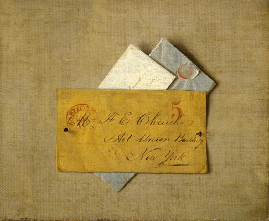 Detail of The Letter Revenge, before 1892 by Frederic Edwin Church