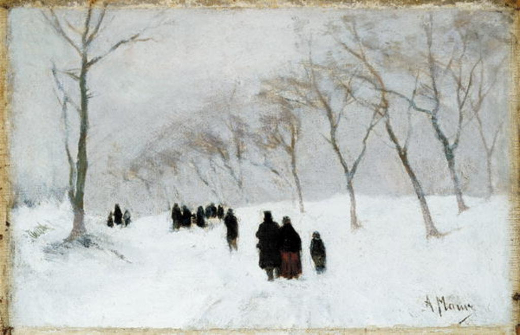 Detail of Snow Storm by Anton Mauve