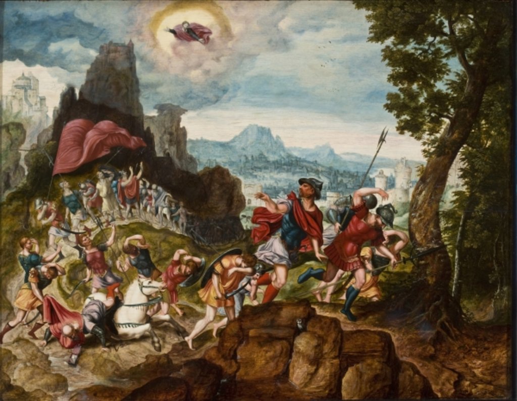 Detail of Landscape with the Conversion of Saul on the Road to Damascus, c.1545 by Herri met de Bles