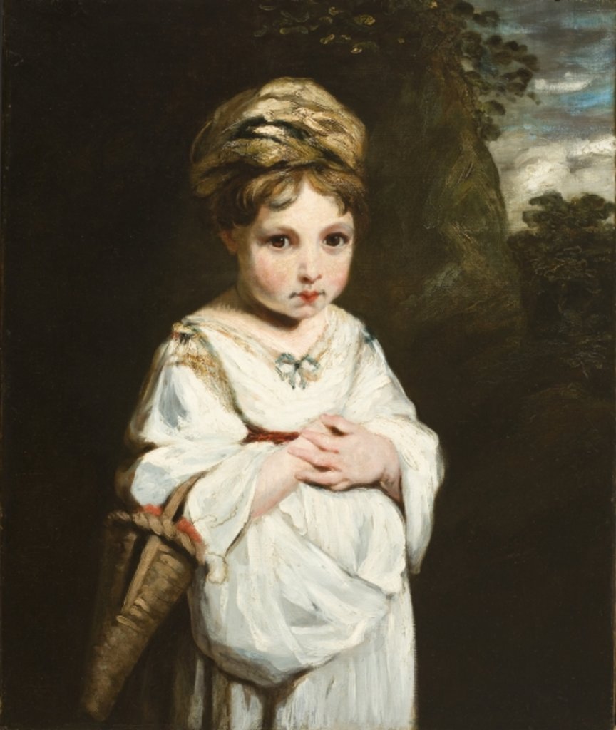 Detail of The Strawberry Girl, 1773-77 by Joshua Reynolds