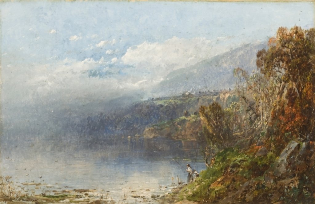 Detail of Autumn on the Androscoggin by William Sonntag