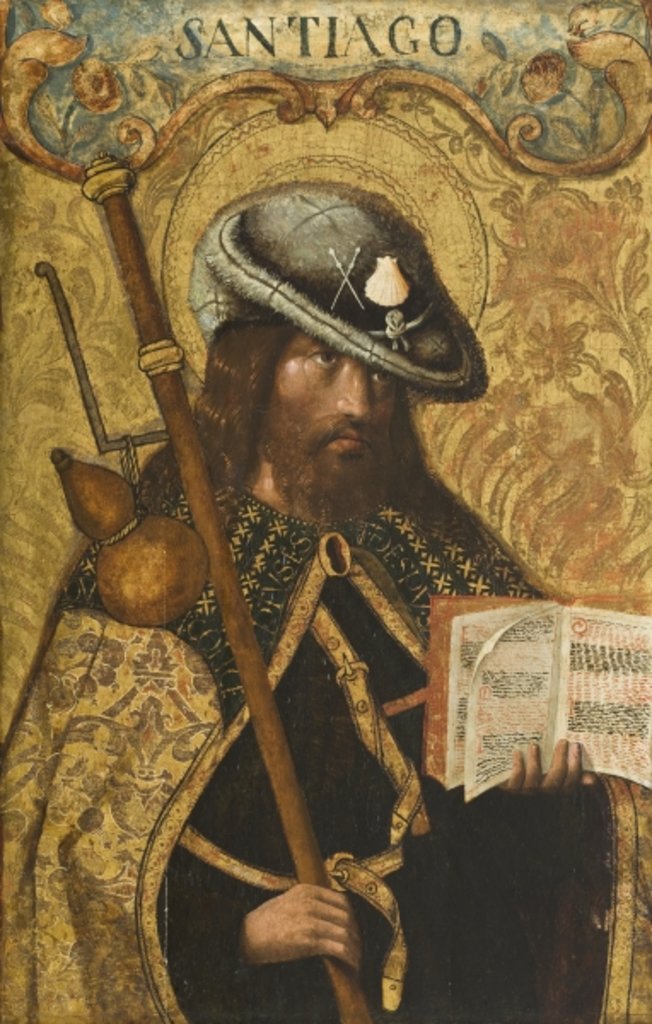 Detail of St. James Major by Master of Mambrillas