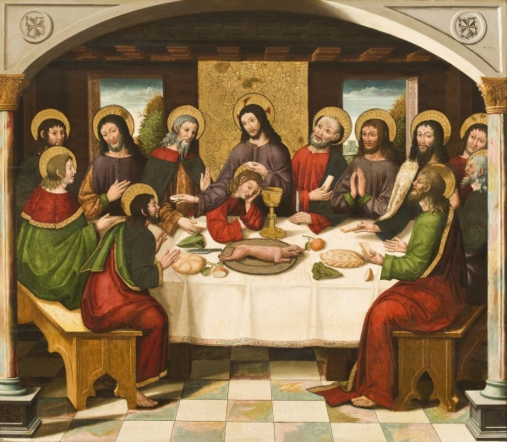 Detail of The Last Supper, c.1525 by Master of Portillo (attr. to)