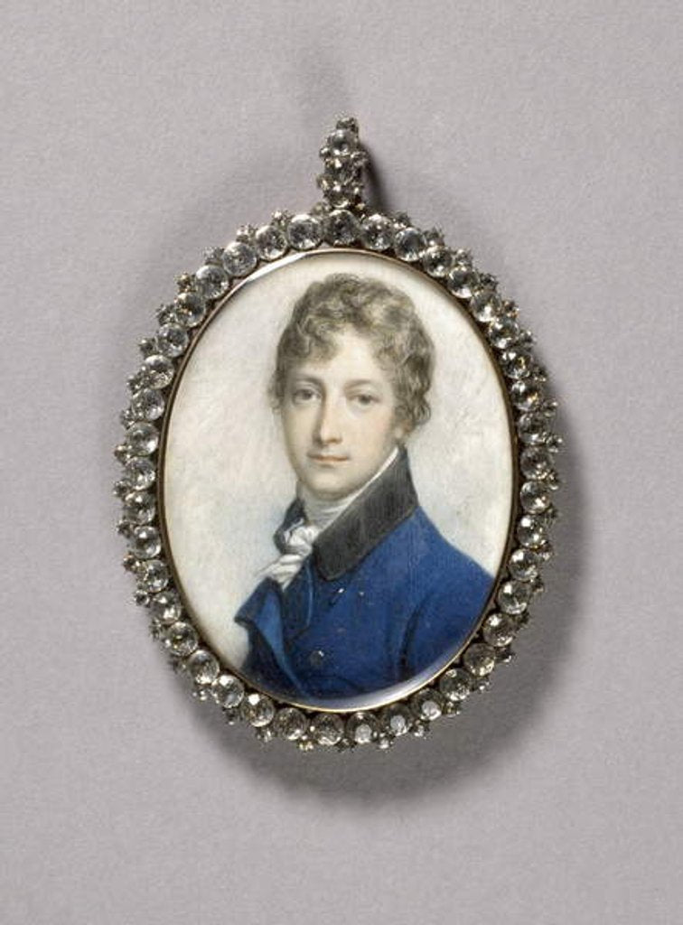 Detail of Portrait Miniature of John Norris of Hughenden, c.1795-1800 by Richard Cosway