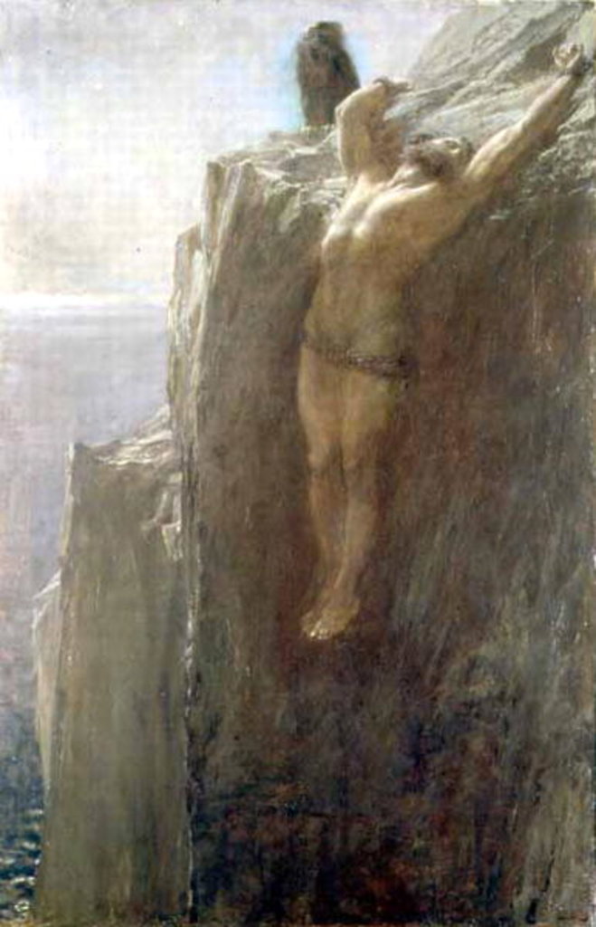 Detail of Prometheus Bound, 1889 by Briton Riviere