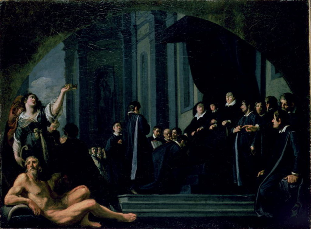 Detail of The Senators of Florence Swearing Allegiance to the Grand Duke of Tuscany, 17th century by Justus Sustermans