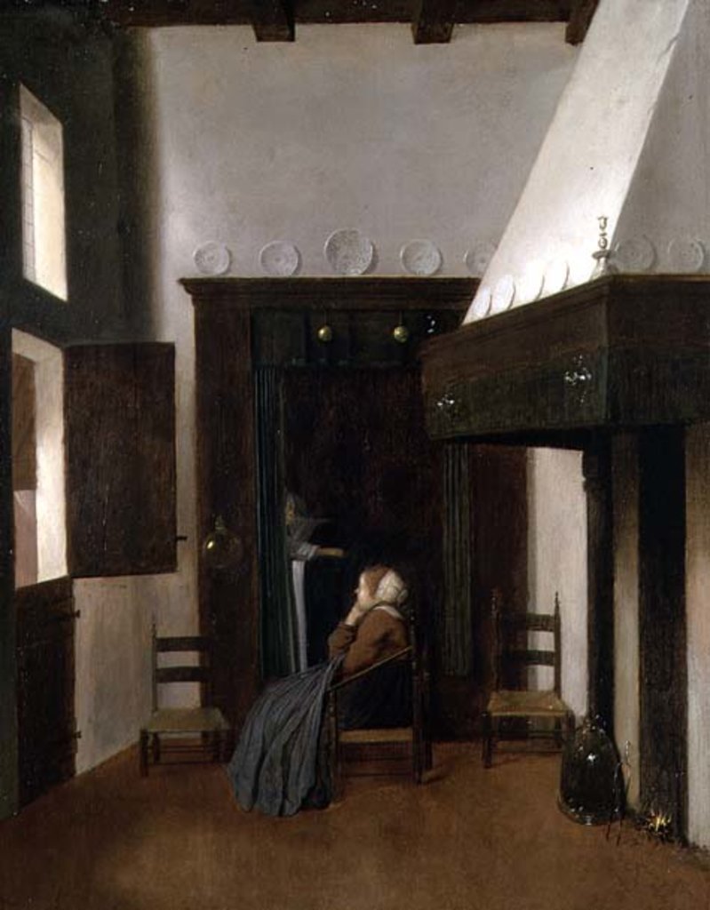 Detail of The Little Nurse, 17th century by Jacobus Vrel or Frel