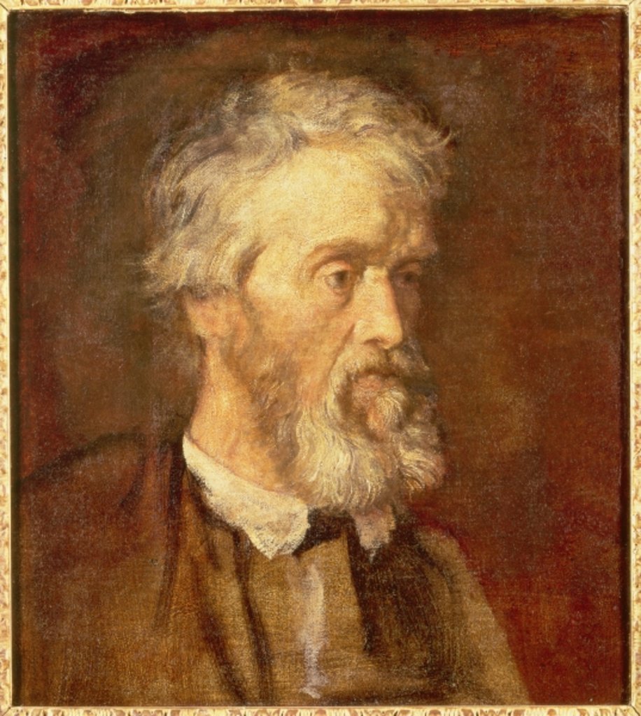 Detail of Portrait of Thomas Carlyle, 19th century by George Frederic Watts