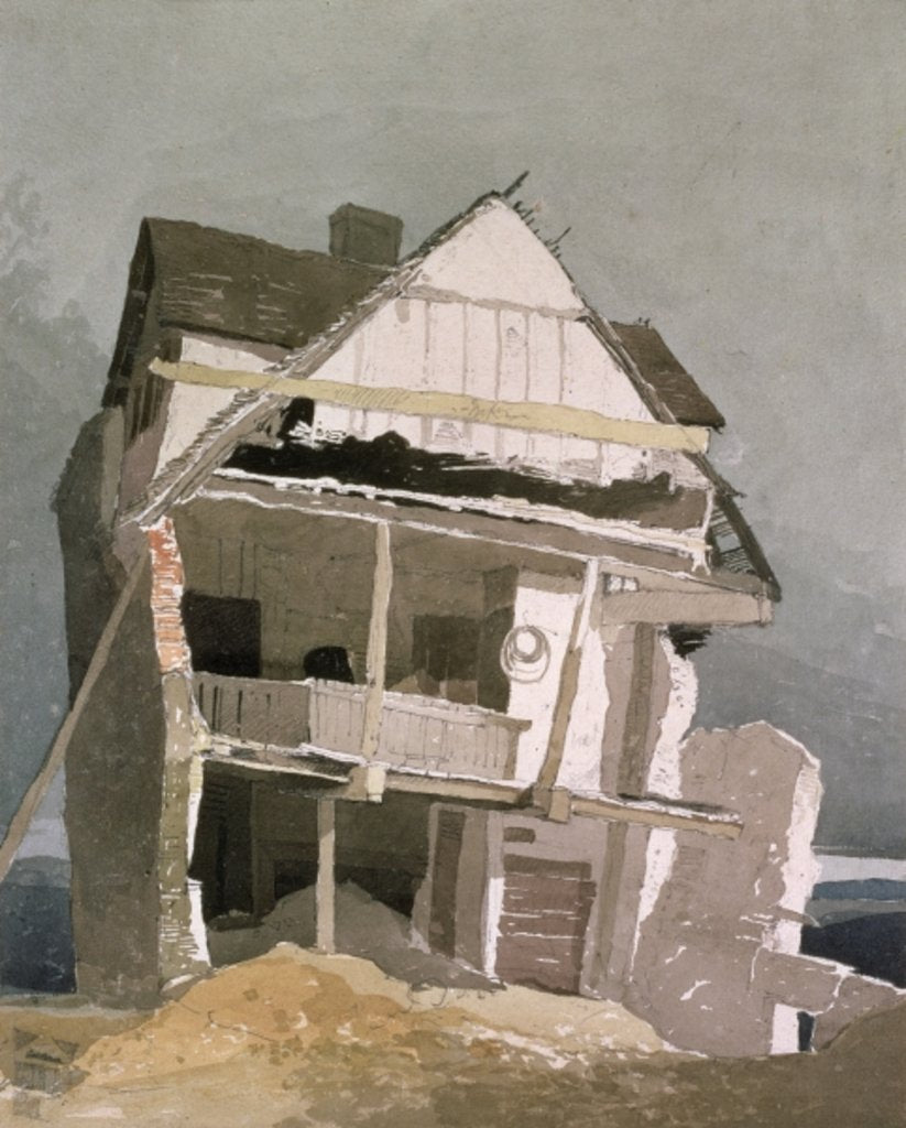 Detail of A Ruined House, 19th century by John Sell Cotman