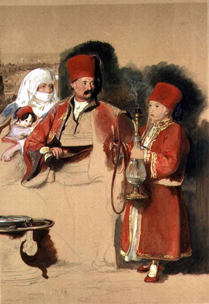 Detail of Portrait of Sotiri, 19th century by David Wilkie