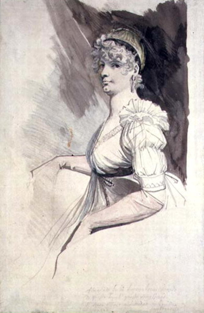 Detail of Portrait of Mrs Fuseli, c.1798 by Henry Fuseli