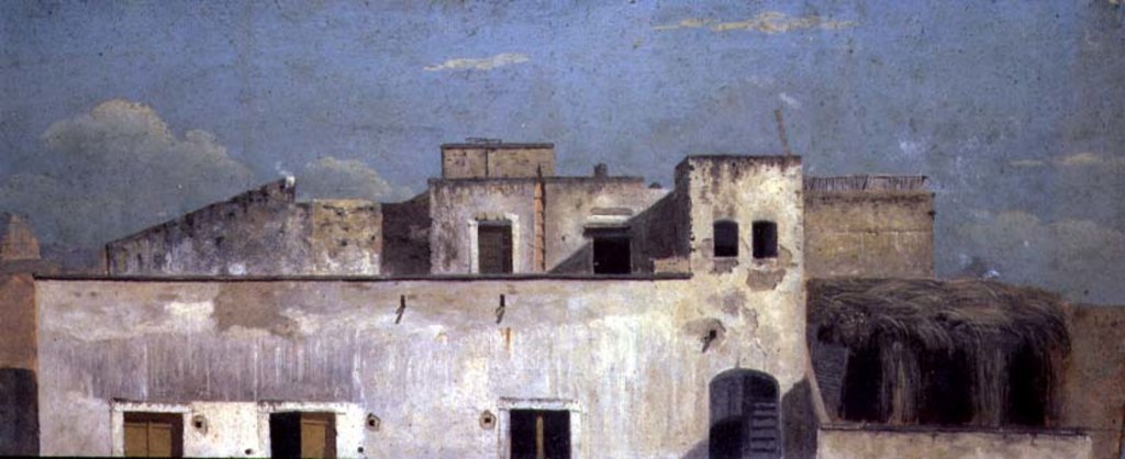 Detail of Rooftops in Naples, 18th century by Thomas Jones