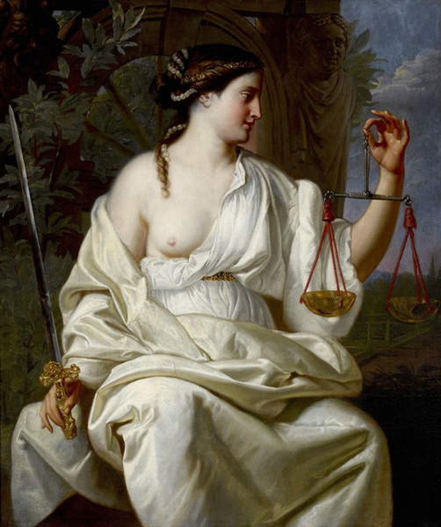 Detail of Justice, late 17th century by Franco-Flemish School