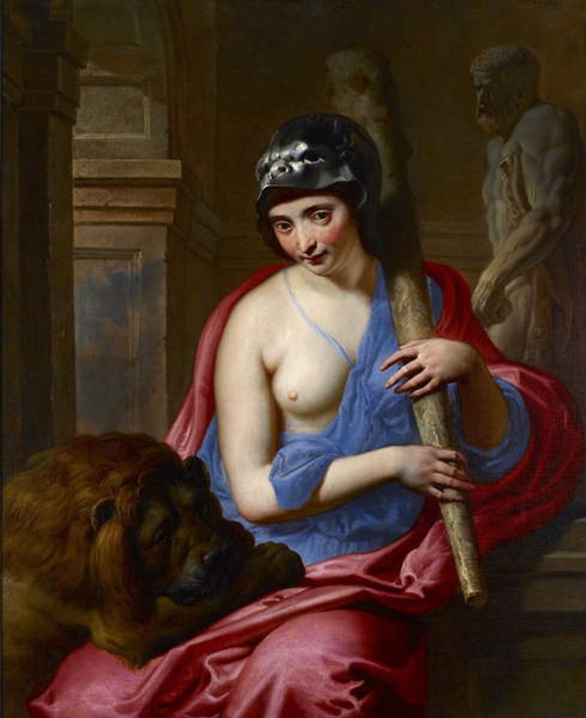 Detail of Fortitude, late 17th century by Franco-Flemish School