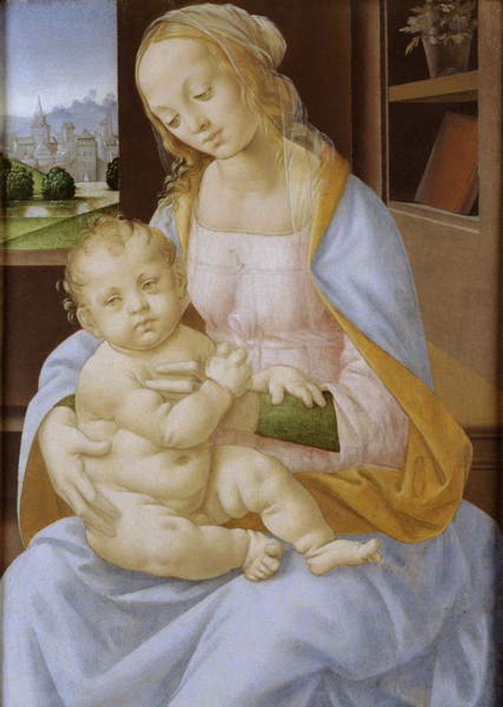 Detail of The Virgin and Child, 15th-16th century by Lorenzo di Credi