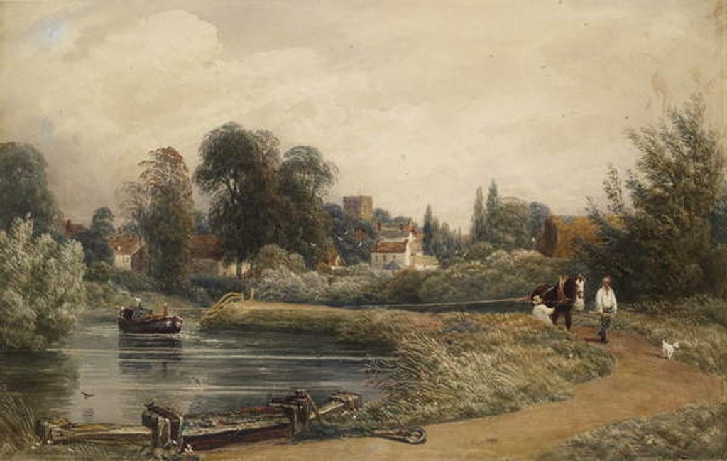 Detail of View of Iffley from the River, 1841 by Peter de Wint