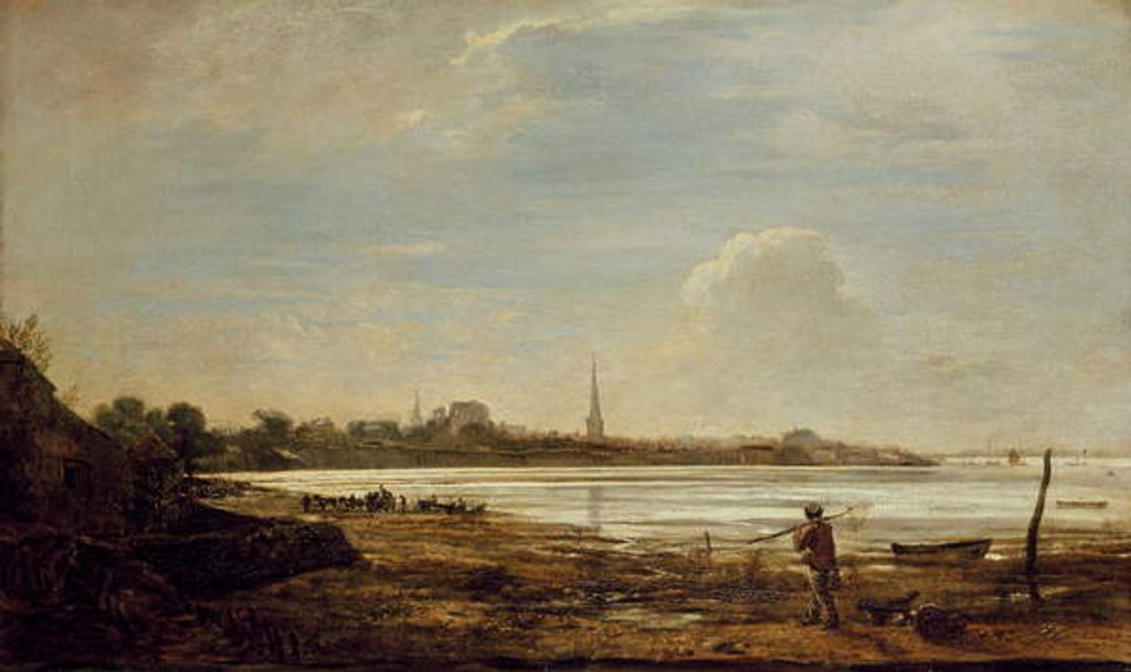 Detail of View of Southampton, 1819 by John Linnell