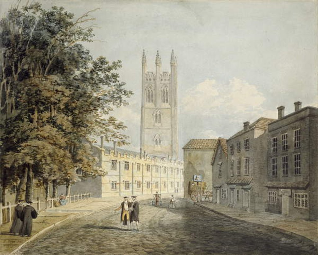 Detail of Magdalen College and the Eastern End of the High Street, Oxford, 1795 by Robert Revd Nixon