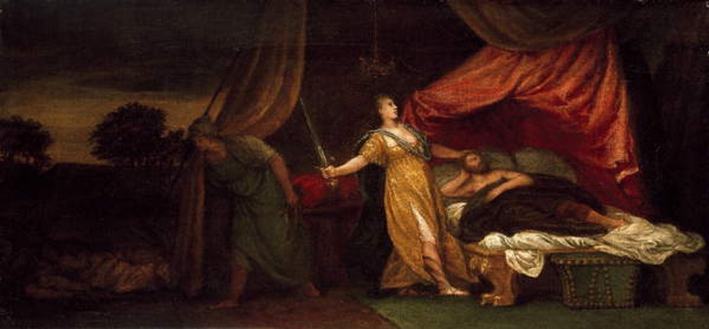 Detail of Judith about to kill Holofernes by Veronese