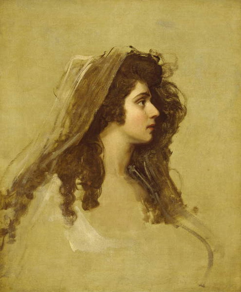 Detail of Mrs Siddons, c.1784 by George Romney