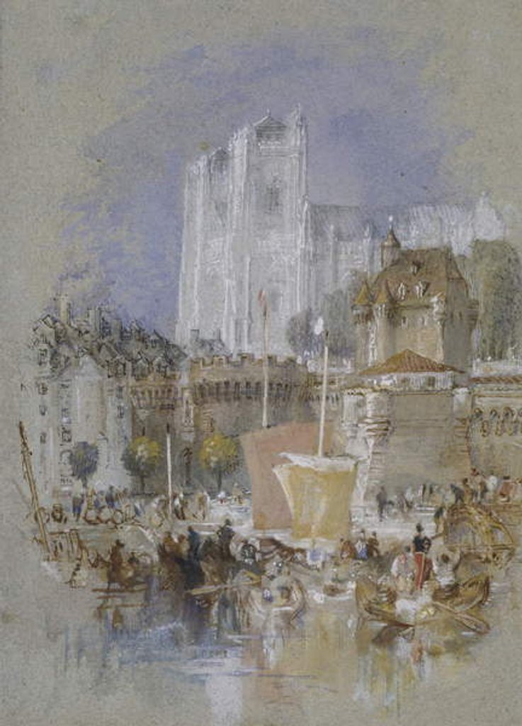 Detail of Nantes, 1826 - 1830 by Joseph Mallord William Turner