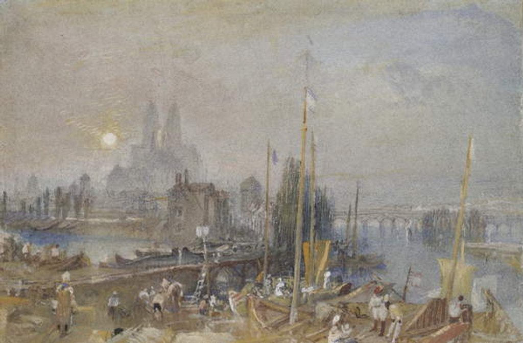 Detail of The Canal of the Loire and Cher, near Tours, c. 1830 by Joseph Mallord William Turner