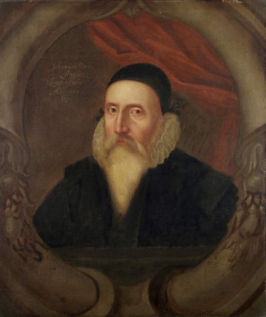 Detail of John Dee, c.1594 by British School